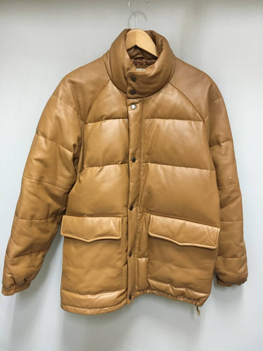 赤字超特価，豊富な RIGEL レザー ダウン ジャケット 革ジャン アウター Lサイズ 羊革 キャメル ラムレザー メンズ リゲル 20010802(Lサイズ)｜売買されたオークション情報、yahooの商品情報をアーカイブ公開 - オーク Lサイズ