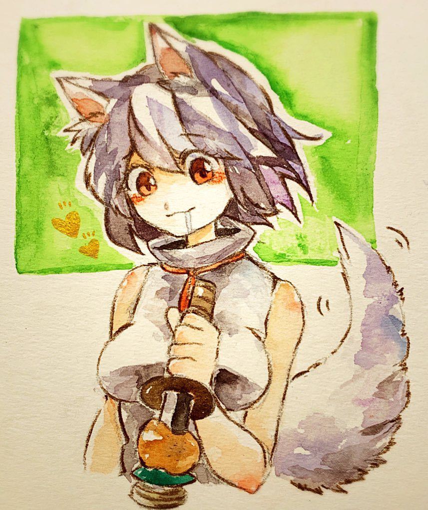 東方Project 犬走椛 手描きイラスト