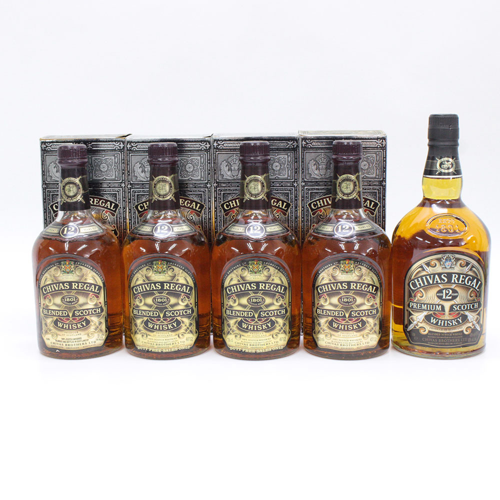 1円◇ 酒 シーバスリーガル 12年 スコッチ ウイスキー 5本セット