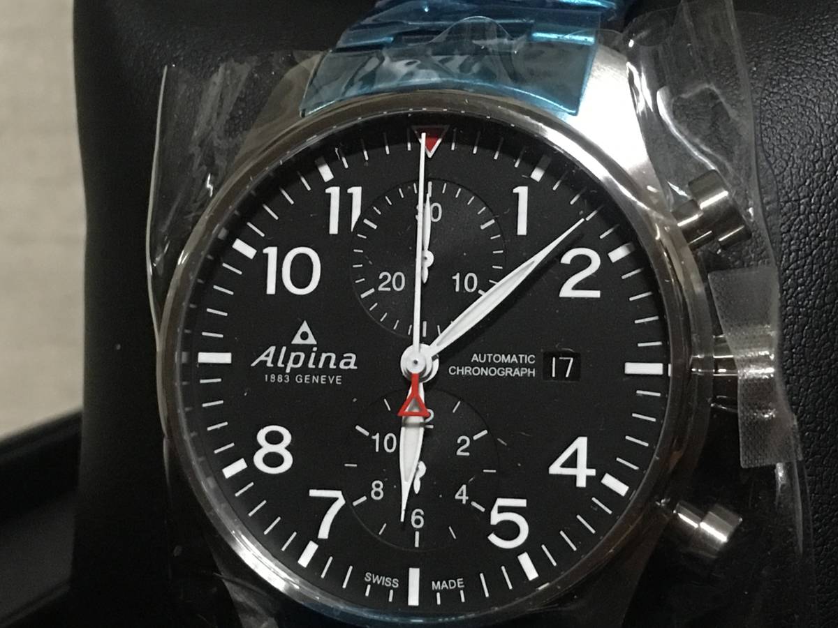 定番，お得 AL09 Alpina Startimer Pilot Automatic Chronograph Black アルピナ スタータイマー オートマチック クロノグラフ 時計 AL-725B4S6B(アルピナ)｜売買されたオークション情報、yahooの商品情報をアーカイブ公開 - アルピナ
