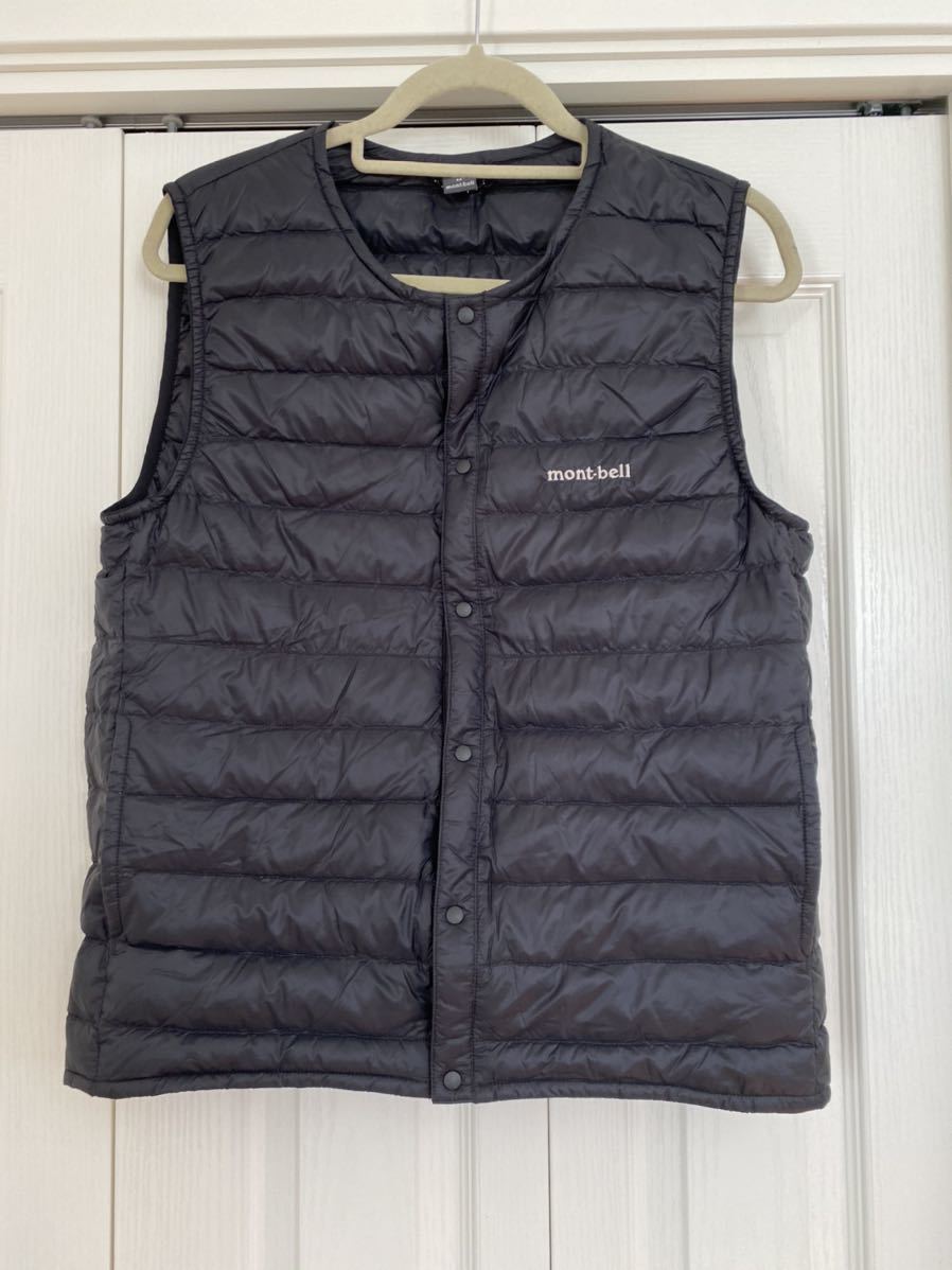 【美品】　モンベル　ベスト　EX800 Sサイズ　ブラック mont-bell EX800 ダウンベスト Sサイズ カテゴリー 【公式通販】