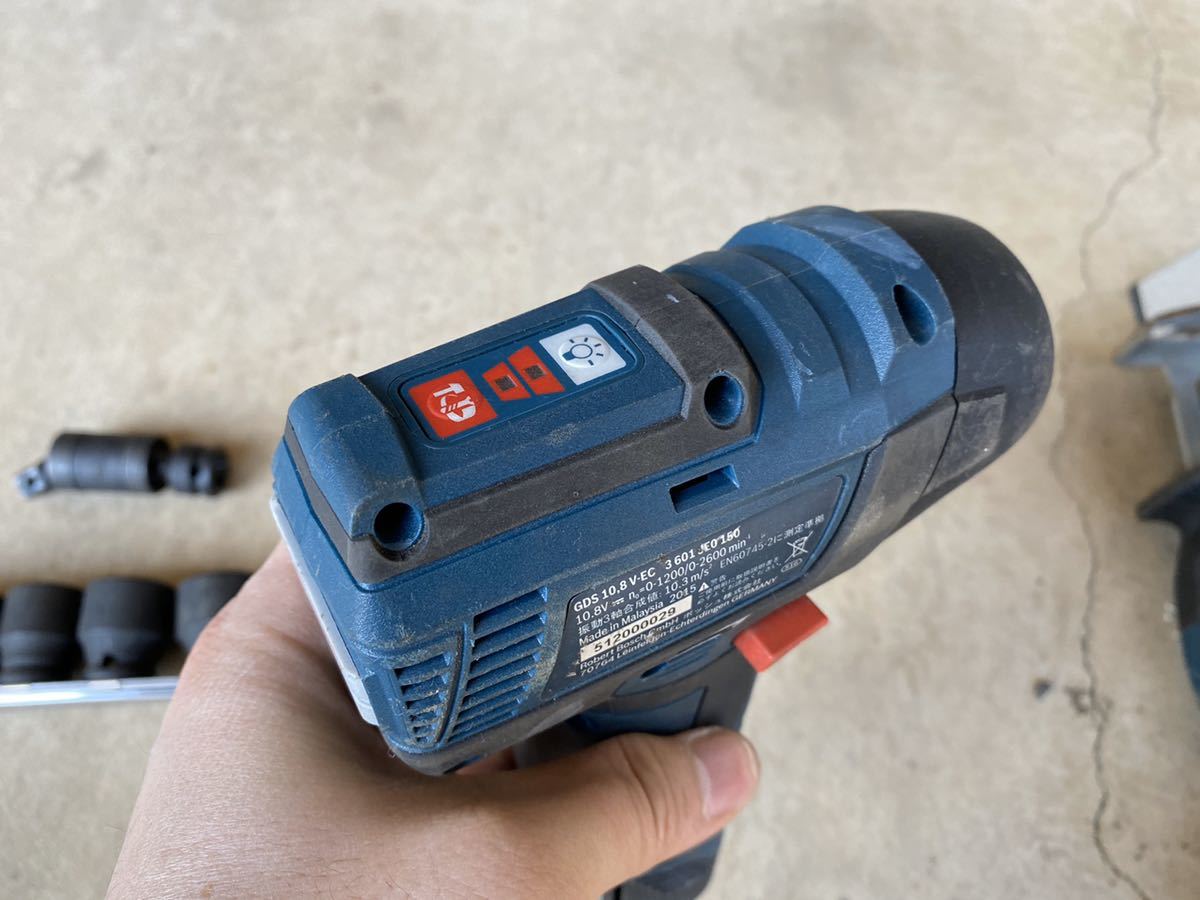 中古】ボッシュ 10.8V インパクトレンチ GDS10.8V-EC ※ko-kenソケット付き