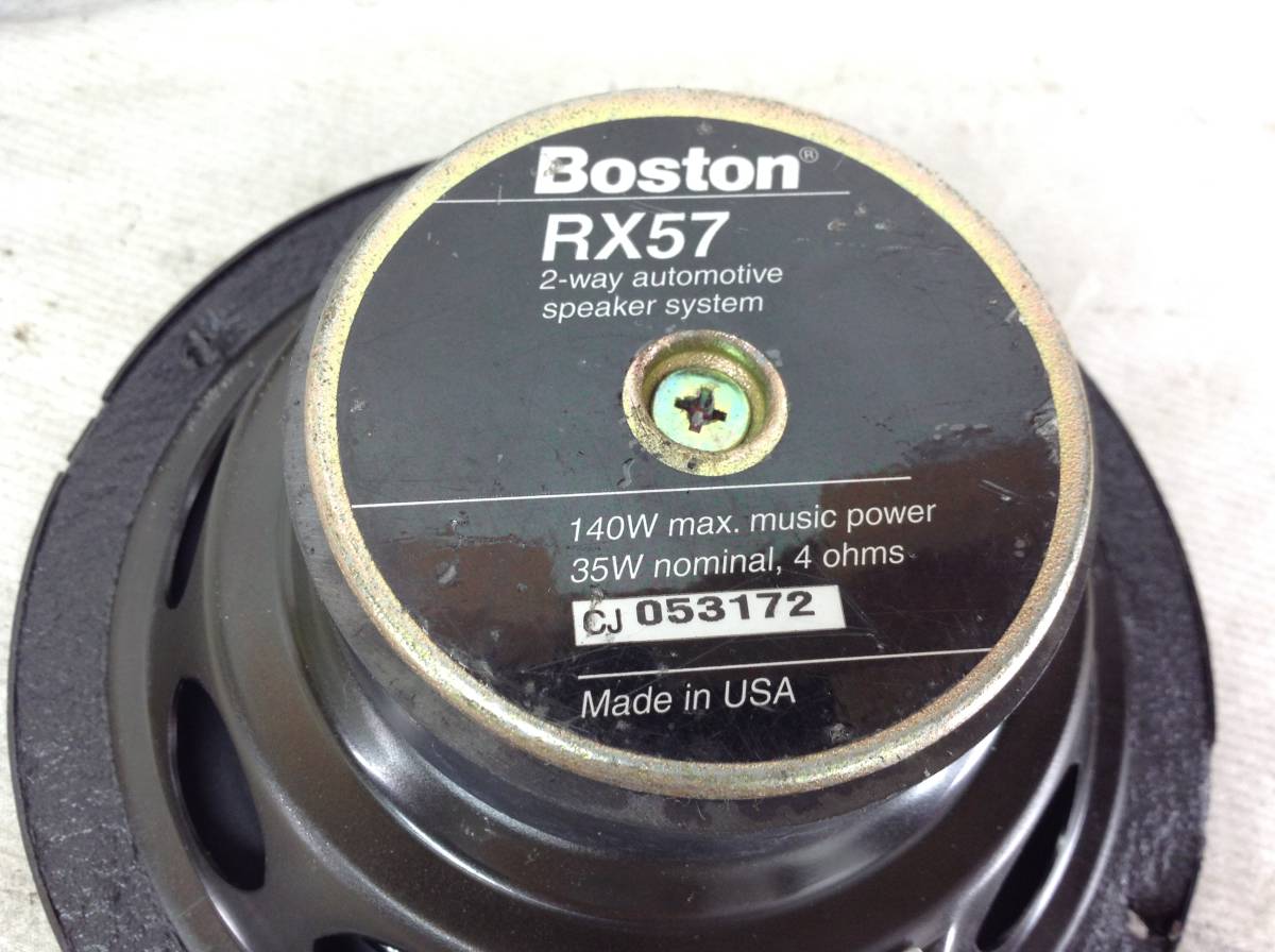 Boston SoundWare スピーカ Boston 2-Way Coaxial Car Speakers Made in USA Set of RX57 0