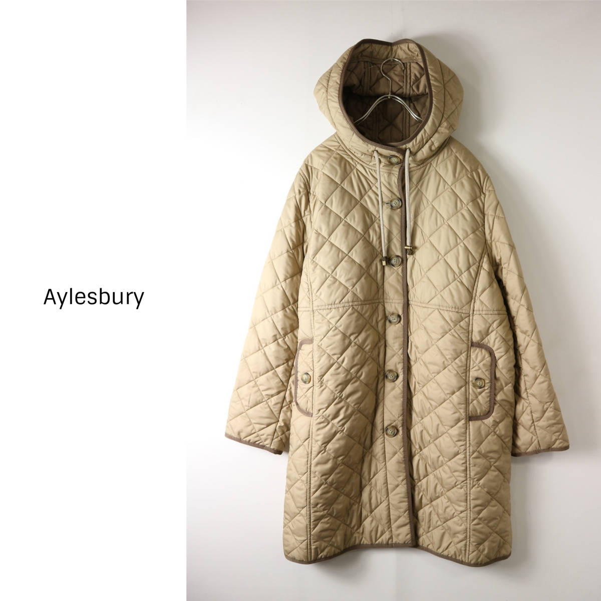 超美品☆アリスバーリー Aylesbury☆洗える フード付き キルティング 