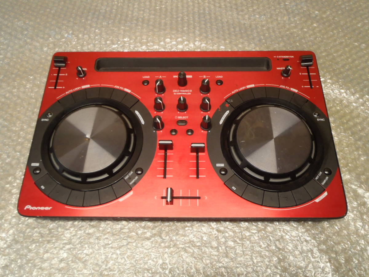☆Pioneer DDJ-WEGO3-R レッド DJコントローラー iOS対応 パイオニア