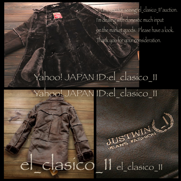 新品*フランス*Redtagトスカーナ ムートンコート choco⁄XL□新品