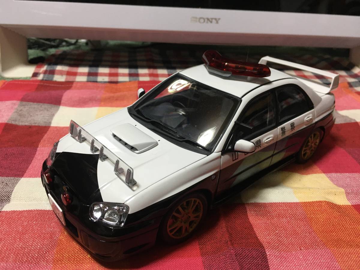 スバル インプレッサ WRX STi ポリスカー 1/18 山口県警察 オート