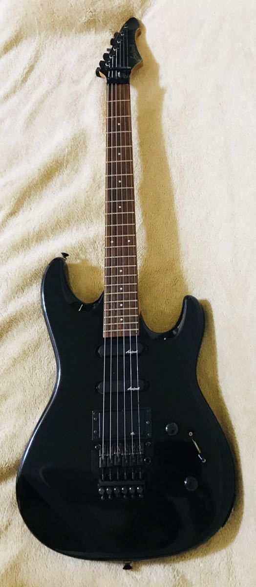 Aria Pro II The Warrior アリアプロ　フロイドローズタイプ 美品 Aria Pro Ⅱ The Warrior BLK フロイドローズ Aria PRO 【公式通販】