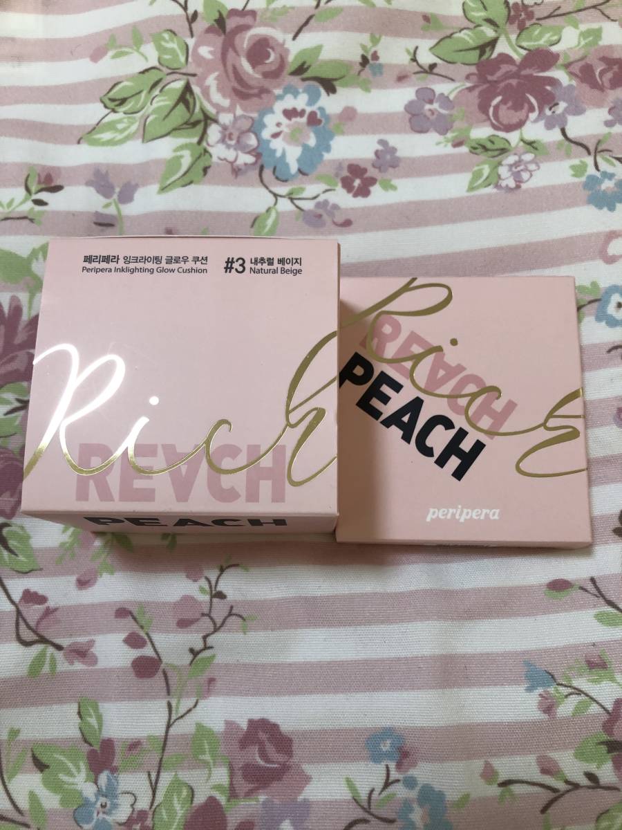 衝撃お値下げ！送料無料★新品・未使用★ペリペラ★クッションファンデ3番（＃３）・アイシャドウパレット★２点セット★格安_2