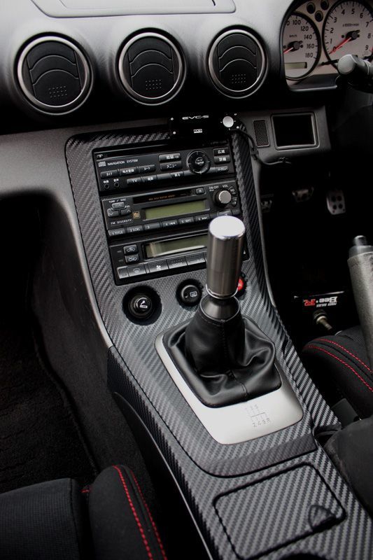 S15シルビア カーボン調オーディオパネル インテリアパネル（センター