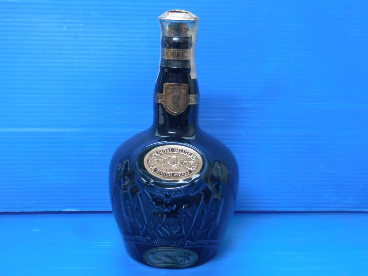 CHIVAS ROYAL SALUTE 21年 青陶器 未開栓 未開栓ロイヤルサルート