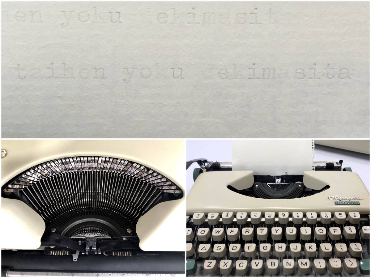 【 OLYMPIA 】 SPLENDID 33 タイプライター 動作品 オリムピア_7