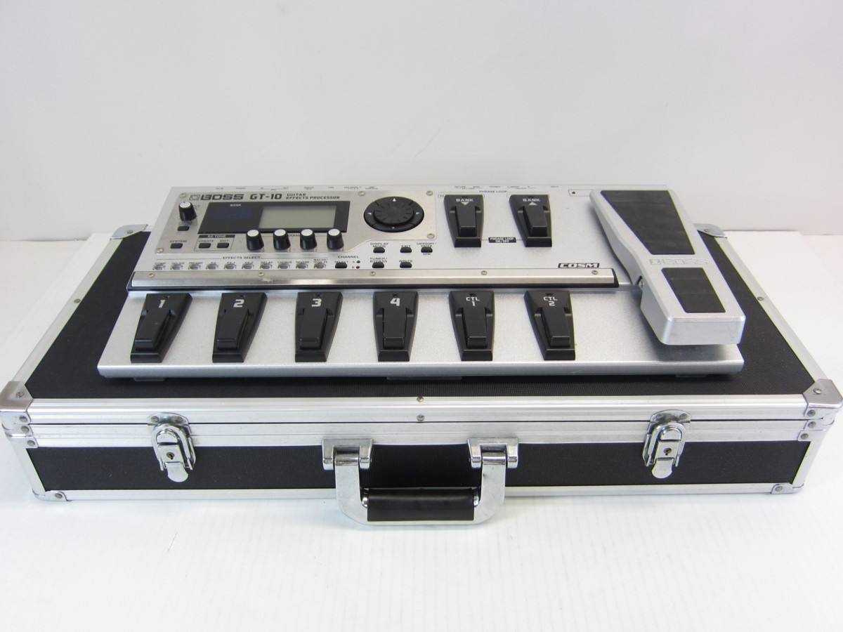 【新作登場】 BOSS GT-10 エフェクターボード付き マルチエフェクター U9258(マルチエフェクター)｜売買されたオークション情報、yahooの商品情報をアーカイブ公開 - オークファン エフェクター