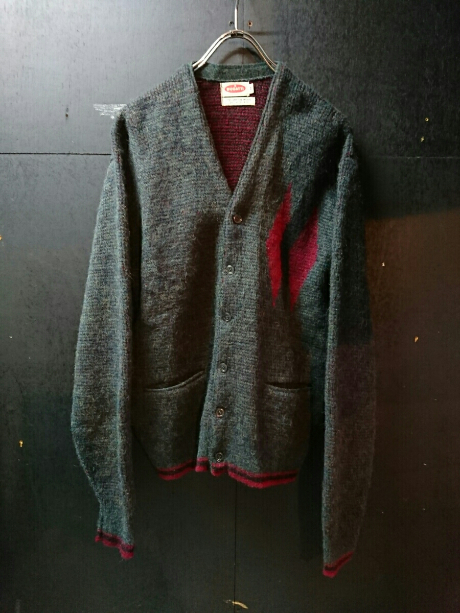 50-60s モヘアカーディガン　ベスト　毛足長　ヴィンテージ デッドストック 60s VINTAGE ！ | 毛足長モヘア 60s デッドストック