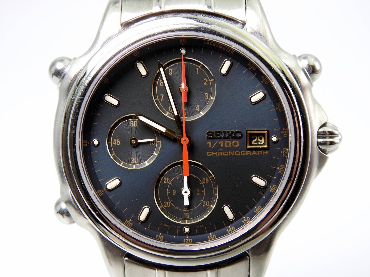 SEIKO スピードマスター SBBT011(7T52-7A10) 1/100秒クロノグラフ付き