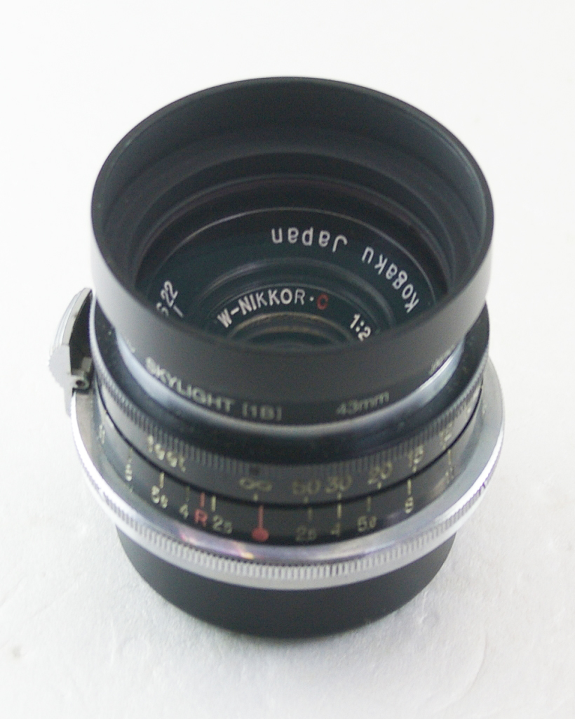 Nikon W-NIKKOR C3.5cmF2.5 Sマウント社外フード付実用品 Nikkor 35mm