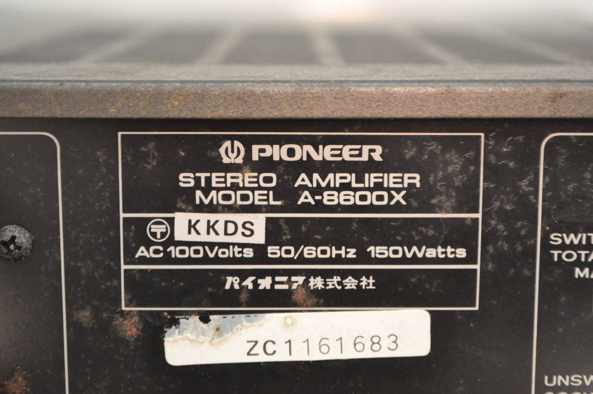 ☆音出しOK☆PIONEER パイオニア A-8600X ステレオプリメインアンプ