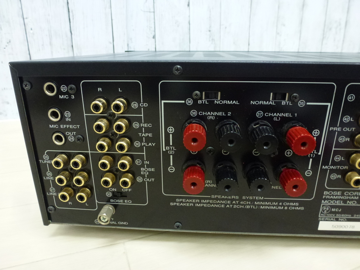 【ジャンク扱い】BOSE 4702 III プリメインアンプ BOSE⁄ボーズ プリメインアンプ 4702-III ☆ジャンク☆200129