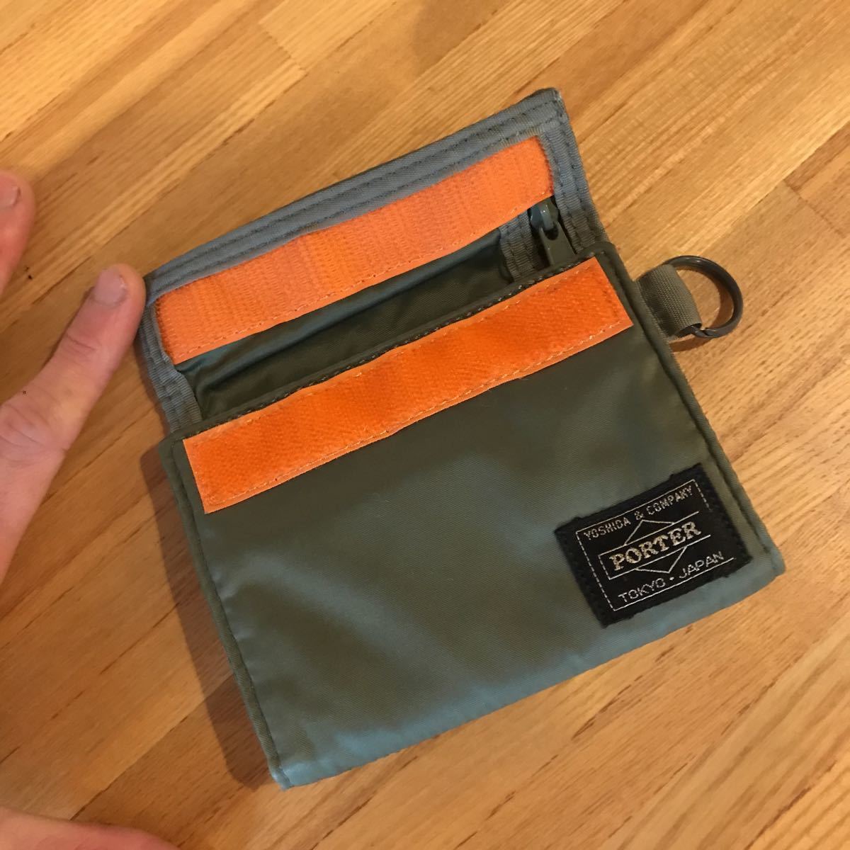 超美品・希少色】ポーター タンカー セージグリーン ウォレット 財布