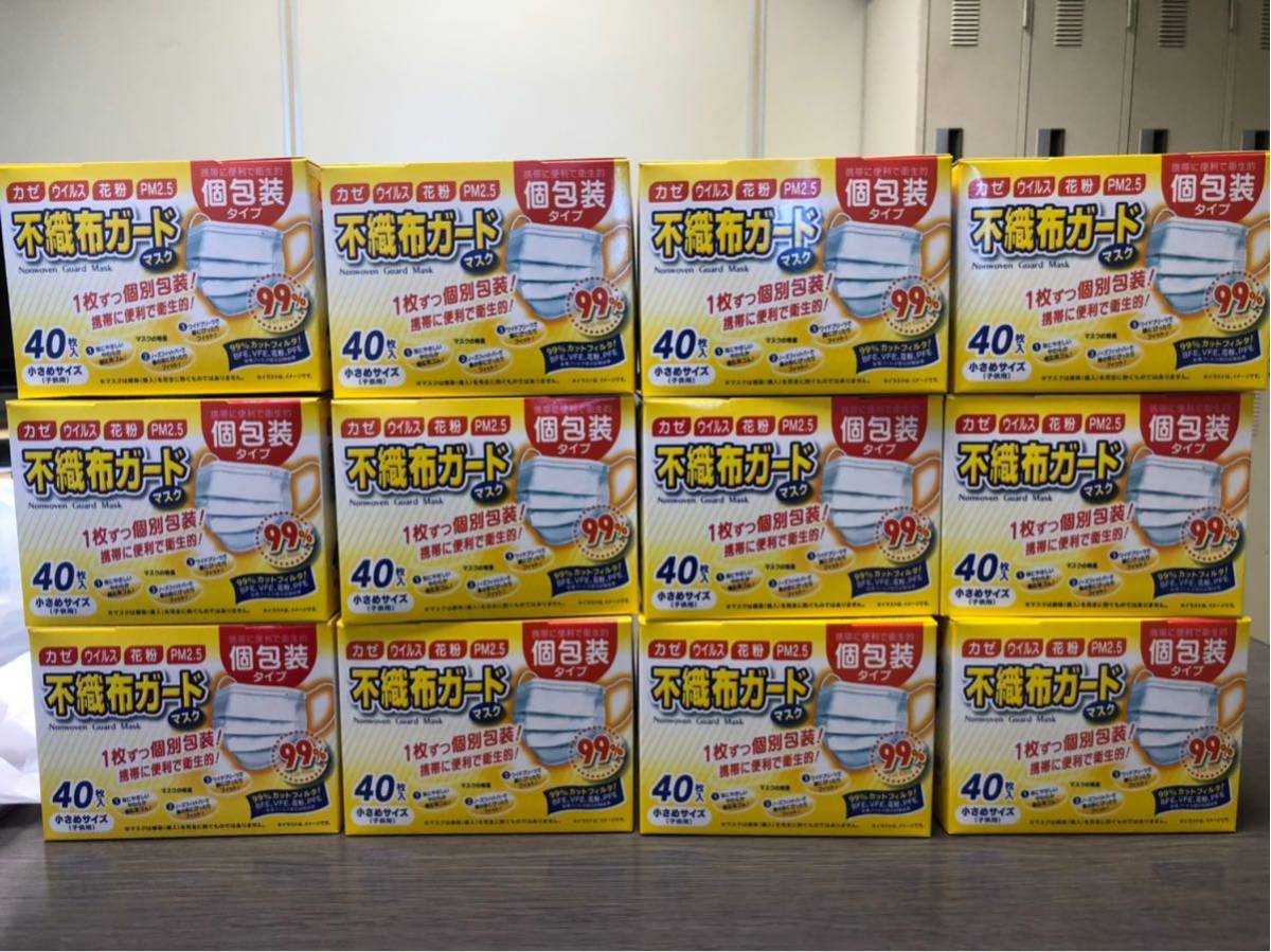 人気定番，セール マスク 小さめサイズ 子供用 40枚入 12箱 480枚(マスク)｜売買されたオークション情報、yahooの商品情報をアーカイブ公開 - オークファン マスク