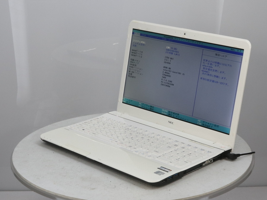NEC PC-LS150JS6W Lavie LS150/J Core i5 2430M 2.40GHz 4GB 750GB□現状品