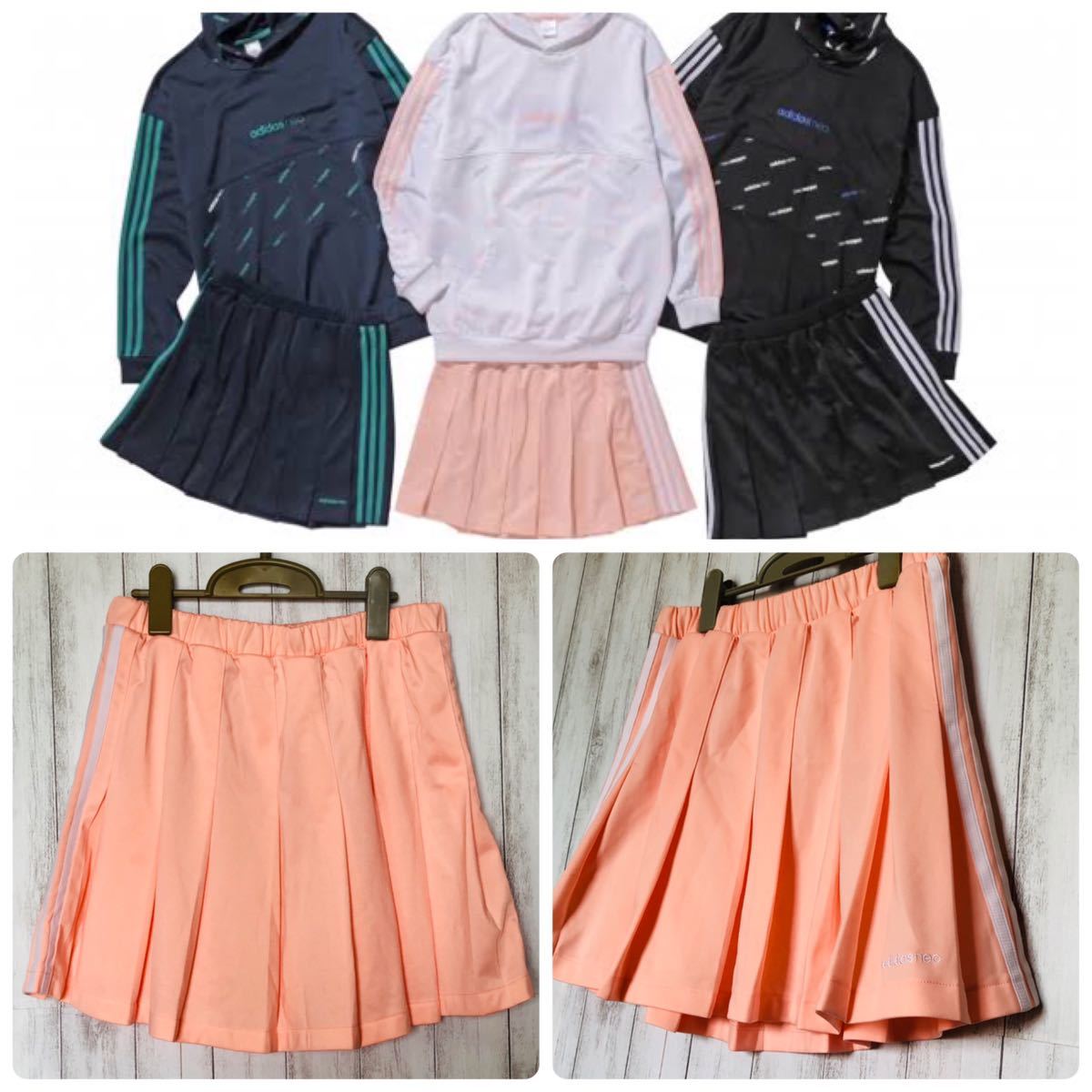 Adidas Neo ピンク プリーツミニスカート アディダス ネオ ジャージ スポーツミックス スリーストライプス レギンスと合わせて レディースファッション 売買されたオークション情報 Yahooの商品情報をアーカイブ公開 オークファン Aucfan Com
