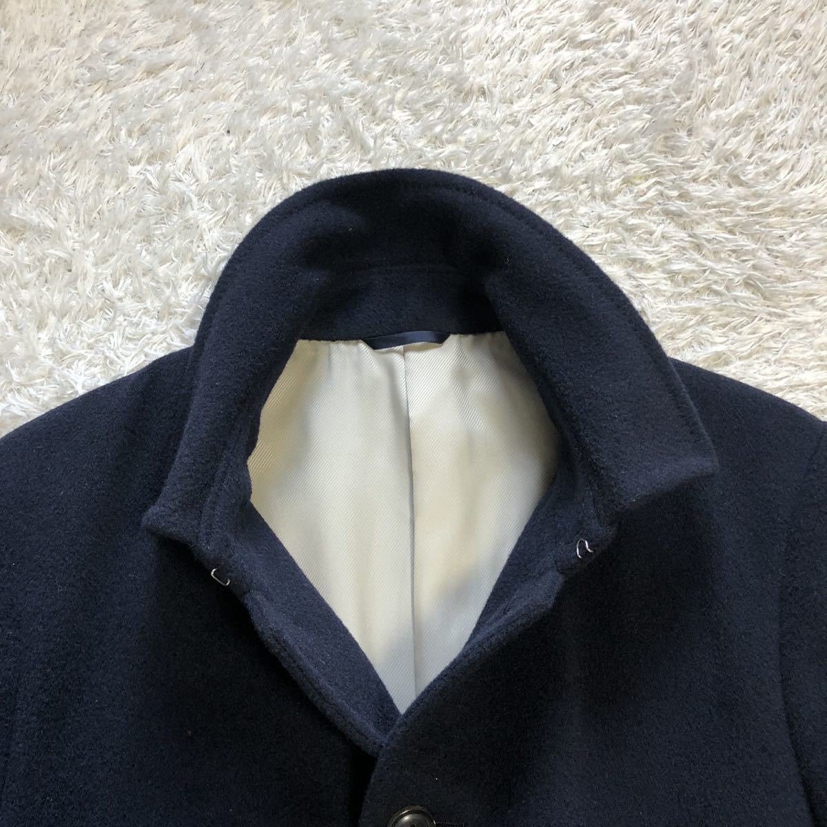 アクセサリー 販売 【美品】 麻布テーラー カシミヤ ウール コート 