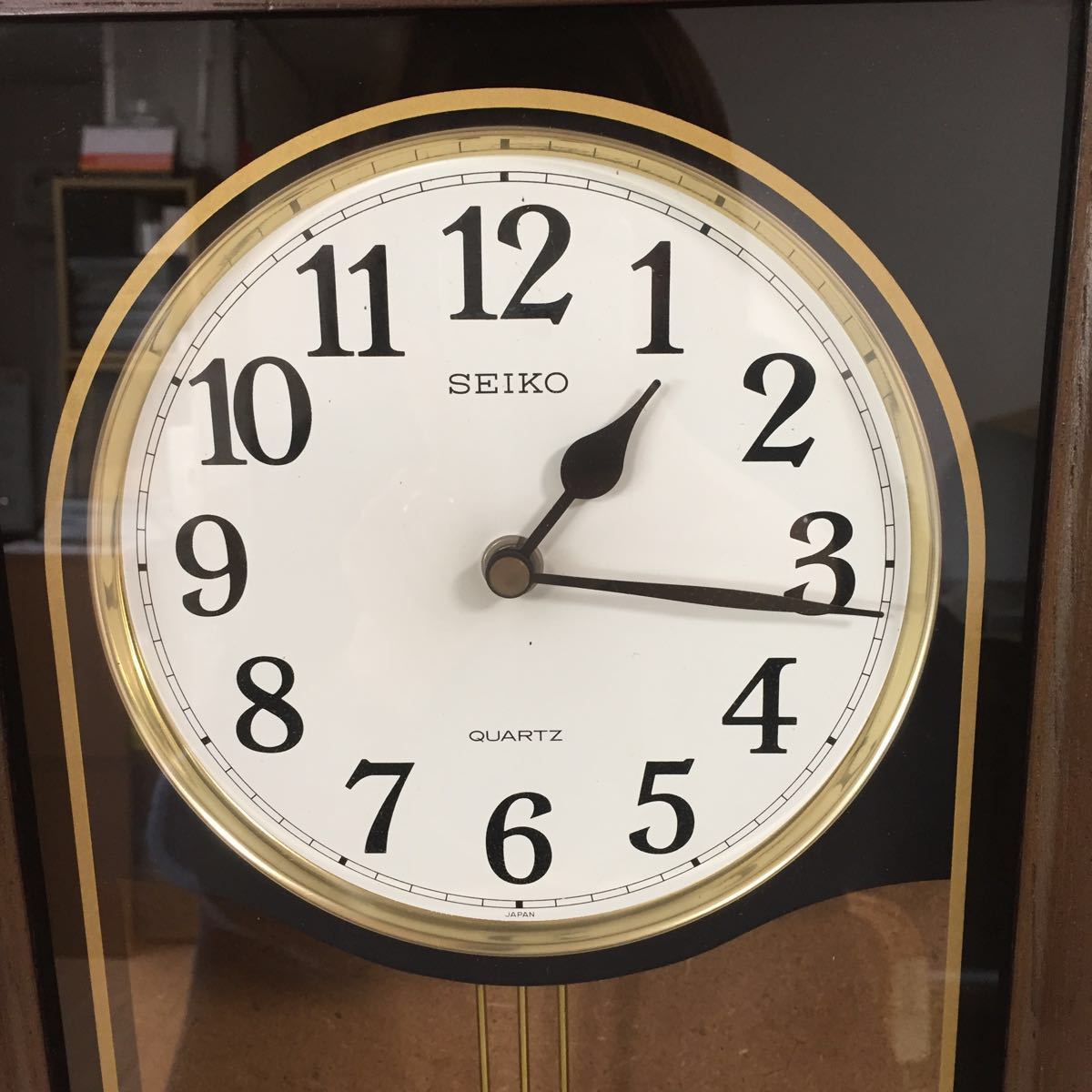 動作確認済み SEIKO セイコー QUARTZ 掛時計 柱時計 振り子時計 