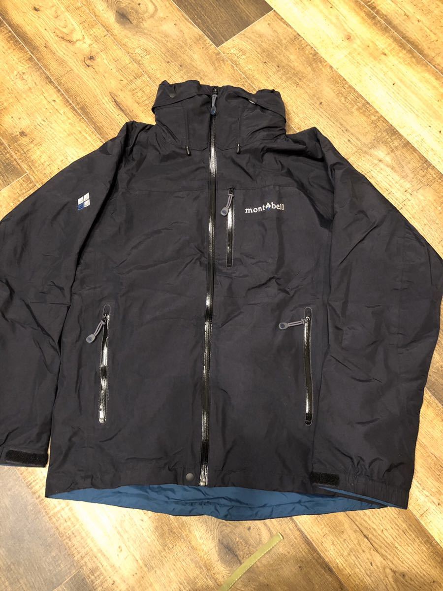 純正オンライン 中古○モンベル シャルモパーカ メンズM黒○mont-bell