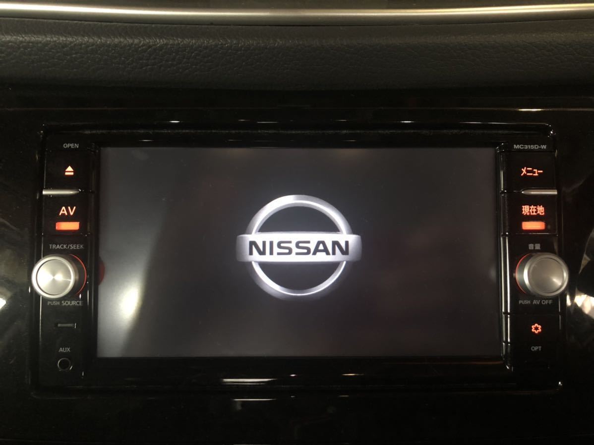 日産 純正 ディーラーオプション ナビ MC315D-W フルセグ Bluetooth