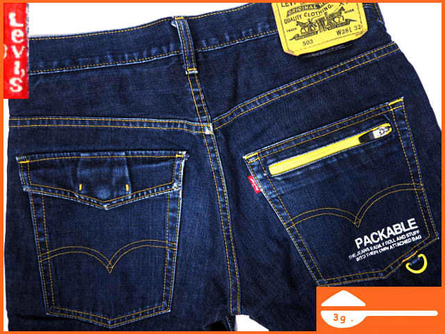 正規品，送料無料 リーバイス503 W28 フラップポケット ジーンズ Levi's メンズ デニムパンツ サイドジップ イエローパッケージ ジーパン AR341 3g.(W28)｜売買されたオークション情報、yahooの商品情報をアーカイ W28