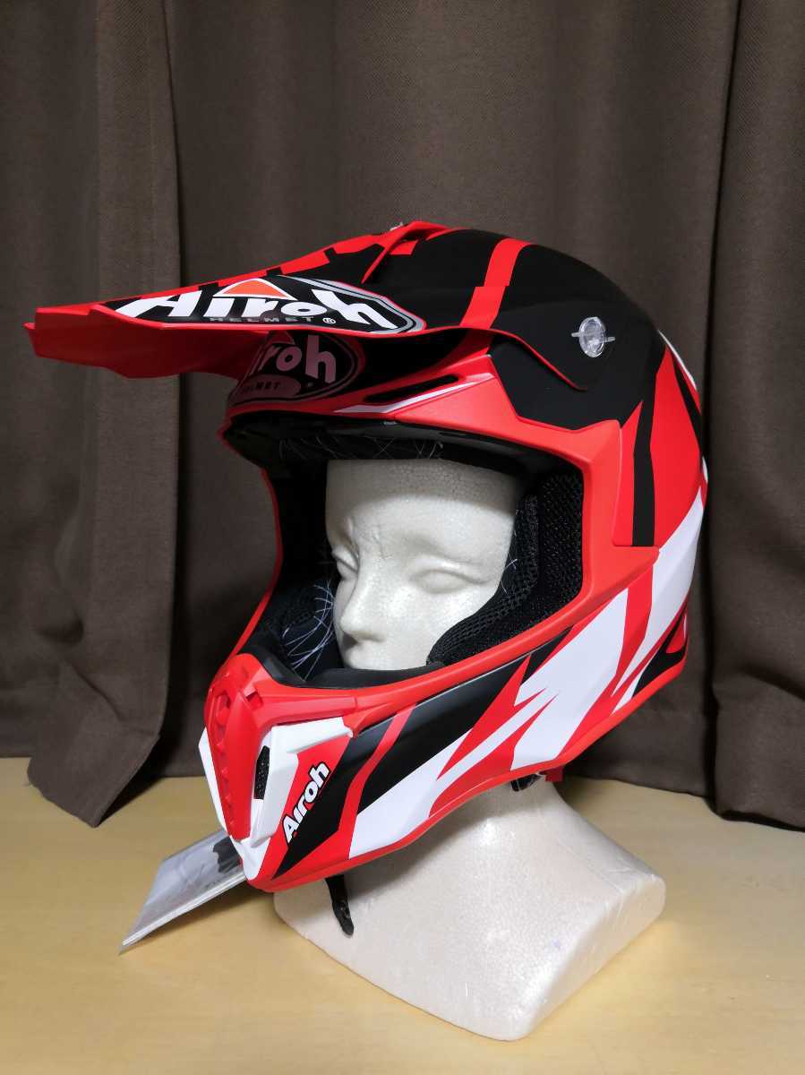 Airoh Twist Great Red Matt Mサイズ オフロードヘルメット 新未使用