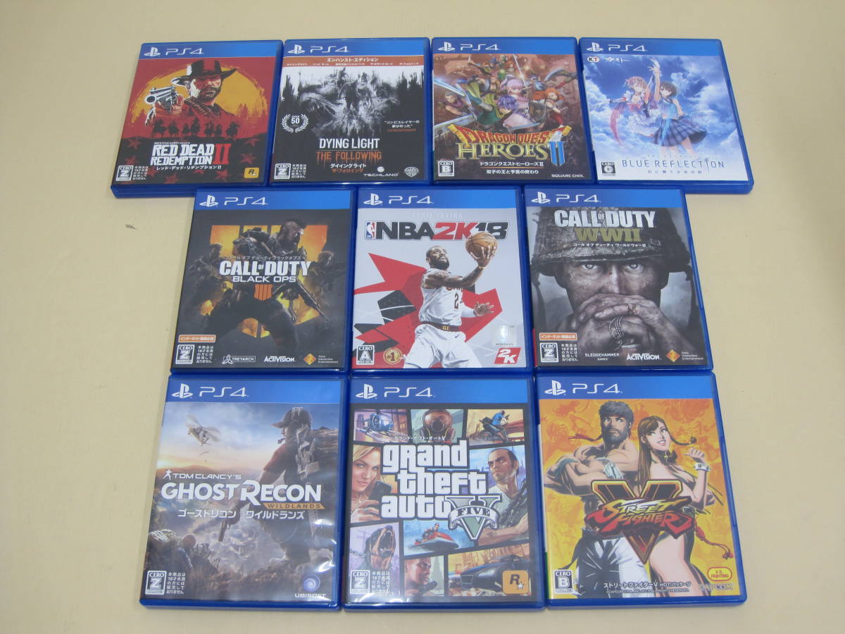 ソフト ジャンク品 + PS4 10本 PS4ゲームソフトセット ゲームソフト 