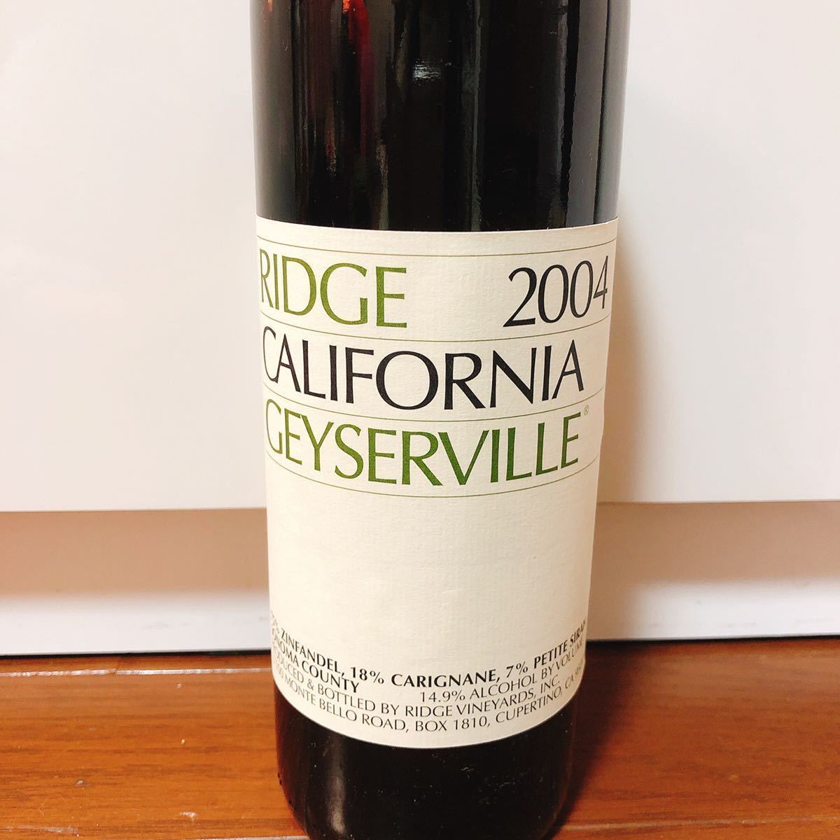 Ridge 2003 California Monte Bello 赤ワイン Ridge+'Monte+Bello