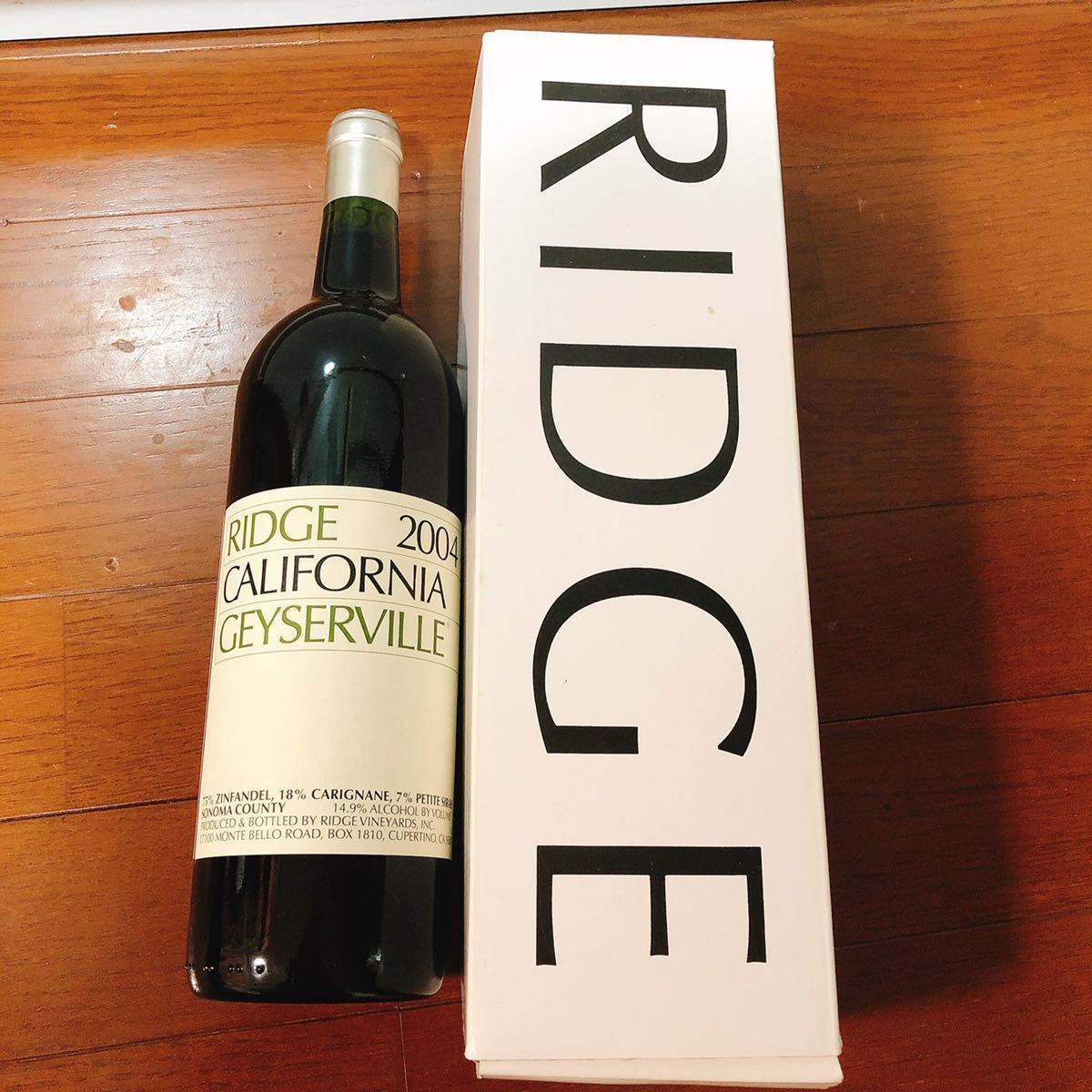 Ridge 2003 California Monte Bello 赤ワイン Ridge+'Monte+Bello