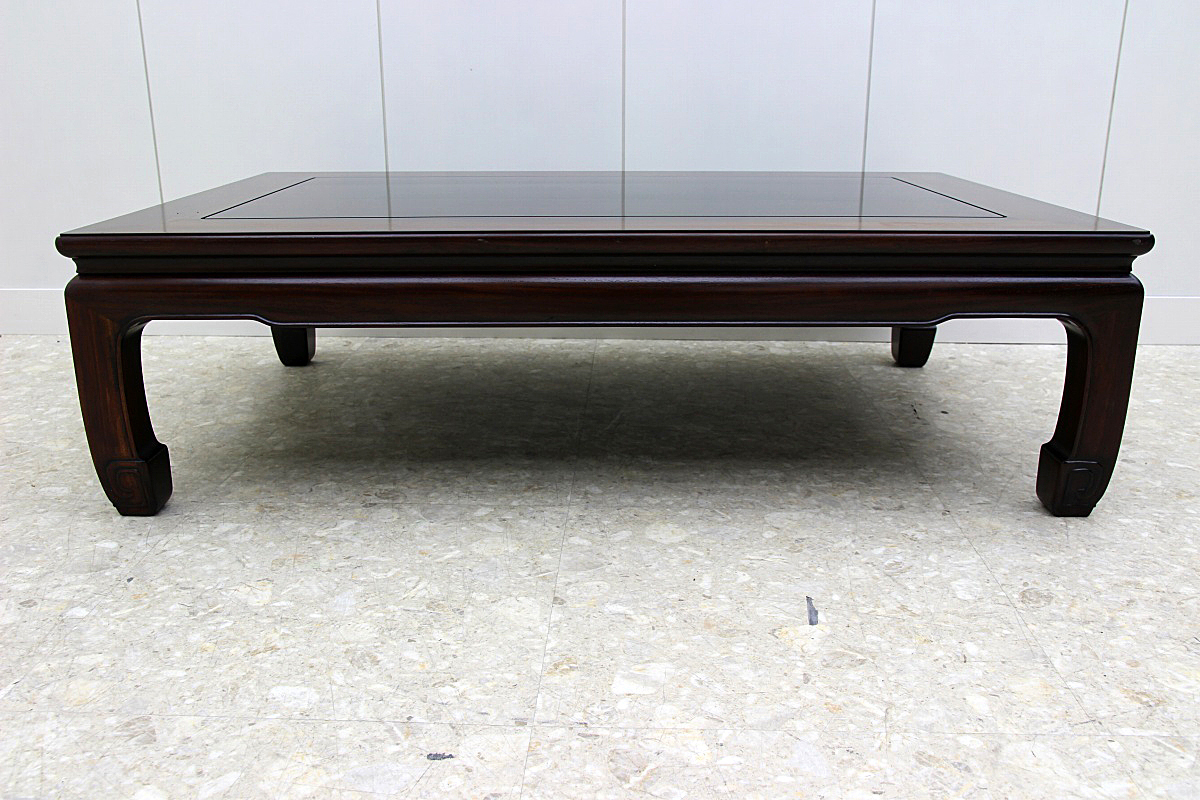 展示品 紫檀 唐木家具 無垢材 センターテーブル 唐木ローテーブル 木製