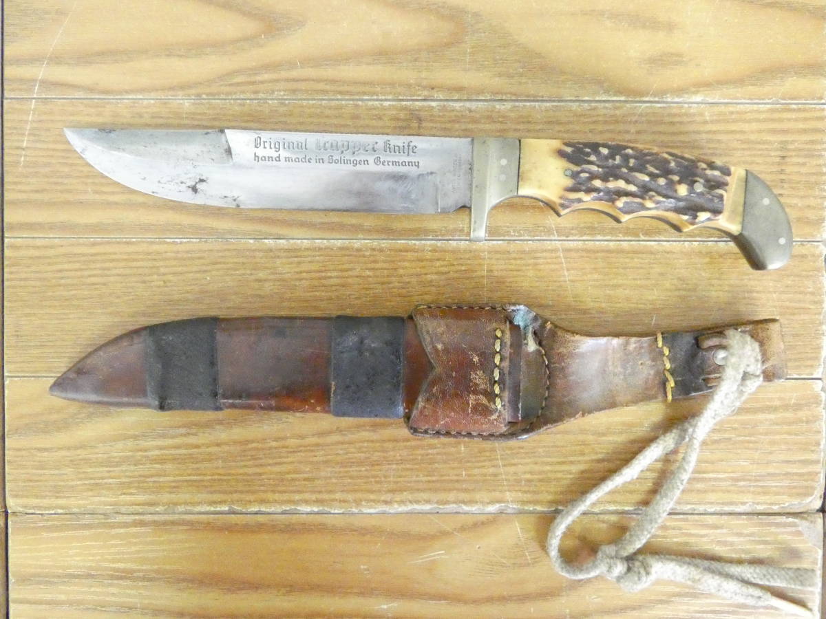 お得，爆買い SOLINGEN GERMANY ANTON WINGEN JR レザーケース付き キャンプ アウトドア ナイフ＠送料520円 7670(ハンティングナイフ、狩猟刀)｜売買されたオークション情報、yahooの商品情報をアーカイブ公開 - オー ハンティングナイフ、狩猟刀