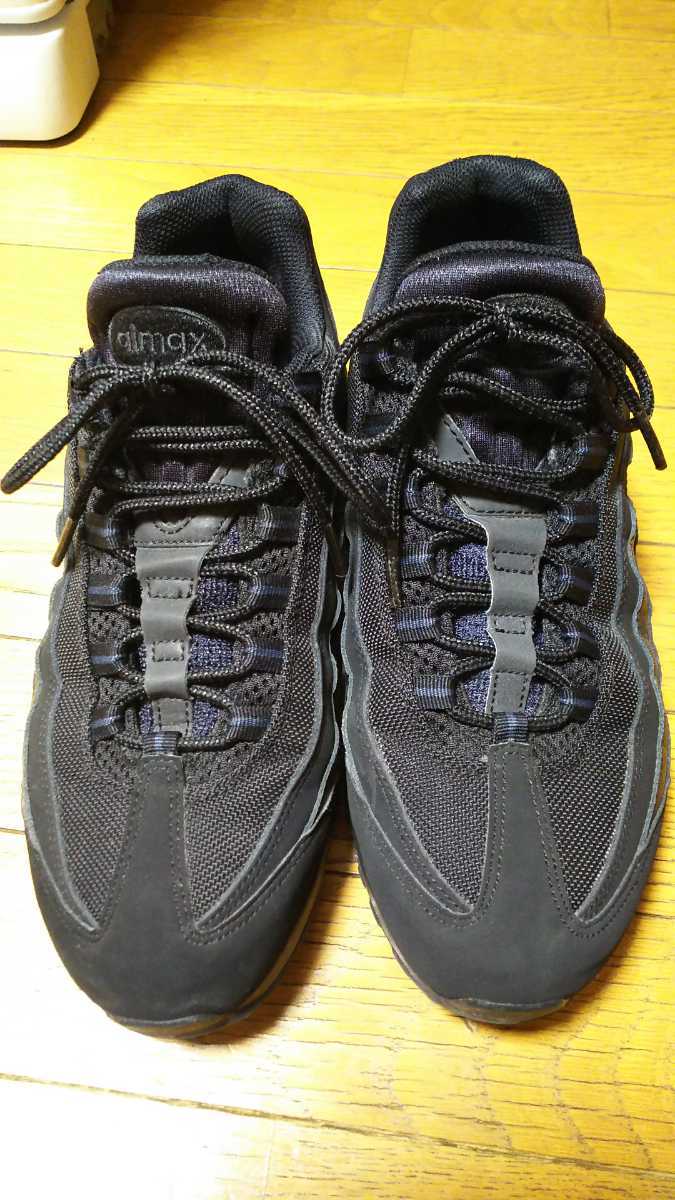  廃盤 NIKE AIR MAX 95 TRIPLE BLACK トリプルブラック オールブラック 27cm レザー 609048-092 エアマックス95 使用３回 公式アプリ購入品(27.0cm)｜売買されたオークション情報、yahooの商品情報をアーカイ 27.0cm