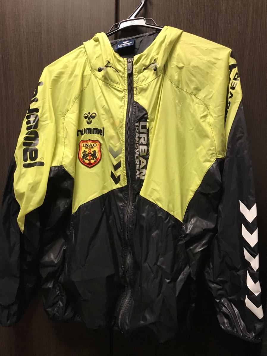 正規品 超 hummel INAC神戸 レオネッサ パーカー ヒュンメル サッカー な しこ 日本代表 澤 川澄 鮫島 仲田 薄手 ブラック イエロー(ウインドブレーカー)｜売買されたオークション情報、yahooの商品情報 ウインドブレーカー