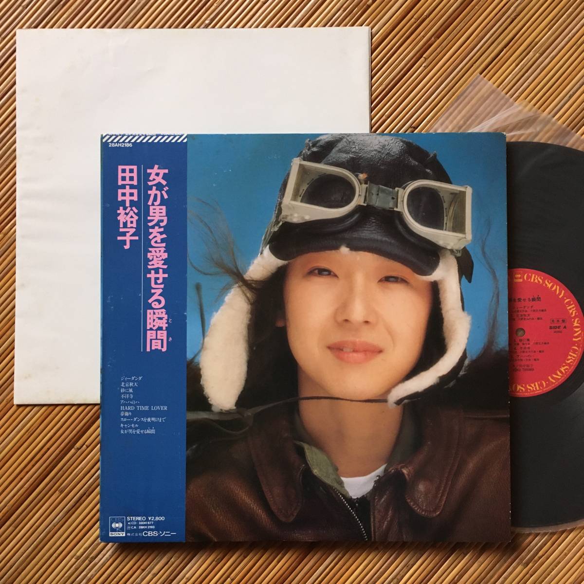 見本盤・ポスター付！》田中裕子『女が男を愛せる瞬間』LP～大野克夫
