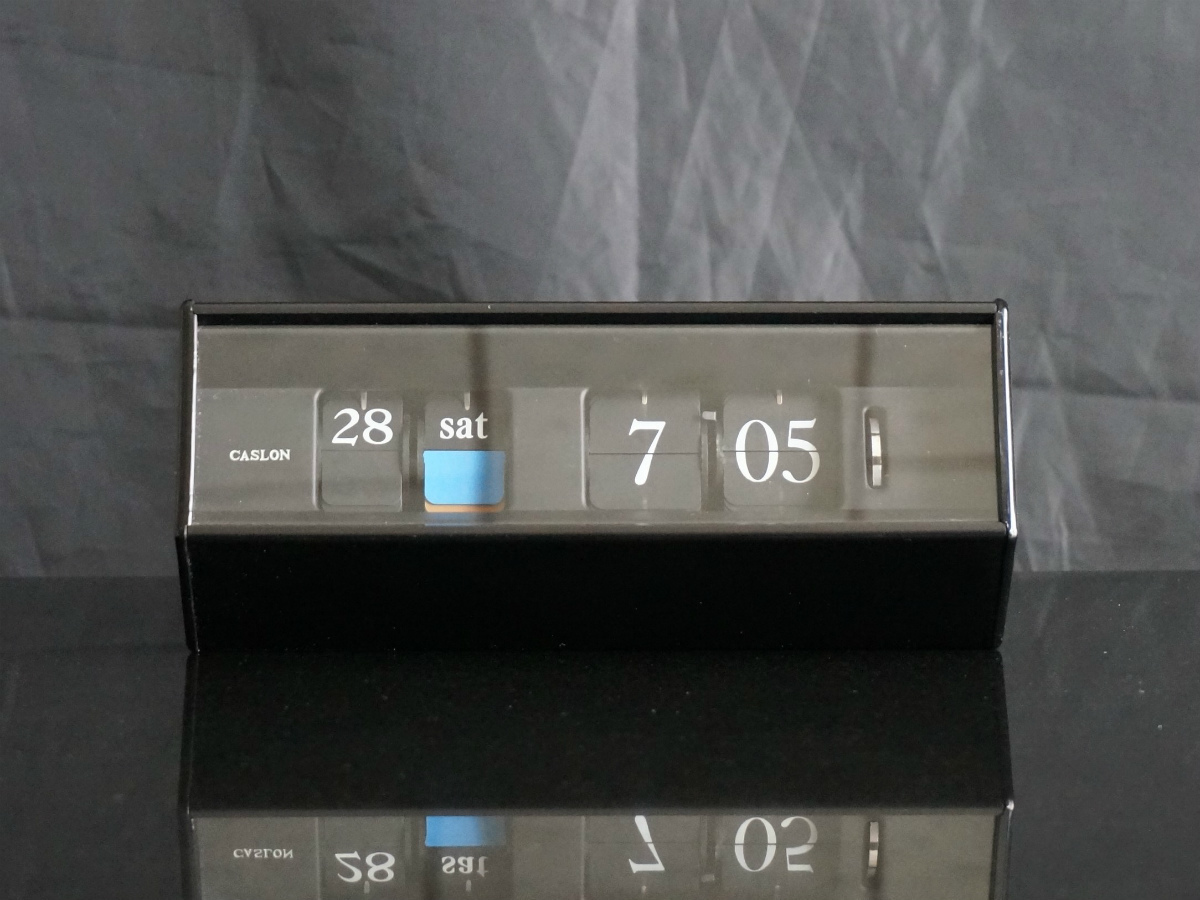 Copal コパル Caslon 601 Qデザイナーズ 渡辺力 パタパタ時計 ◇Copal コパル Caslon 601 Qデザイナーズ 渡辺力 1967年発表 ブラック