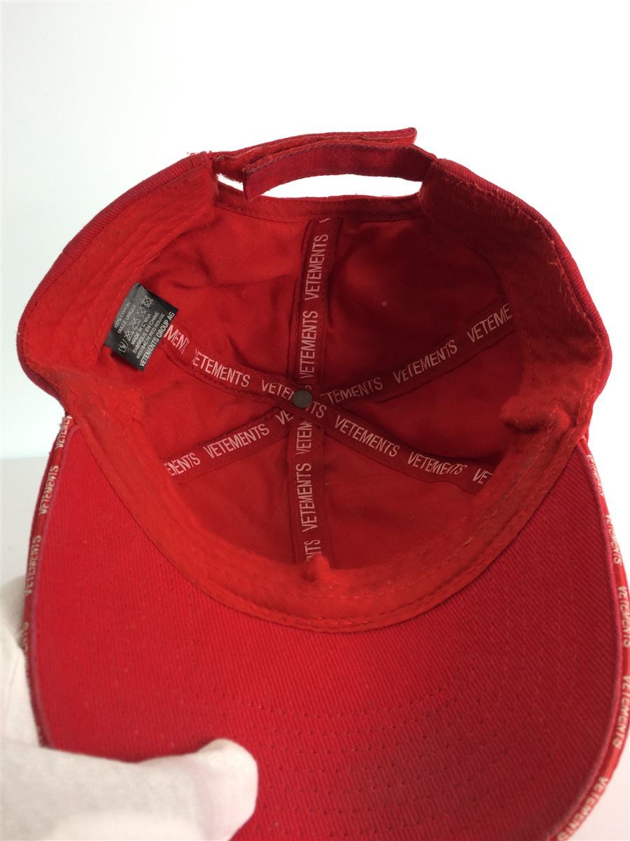 VETEMENTS◆18SS/Logo 6-Panel Cap/キャップ/-/コットン/グリーン Logo Vetements VETEMENTS Limited Edition Park