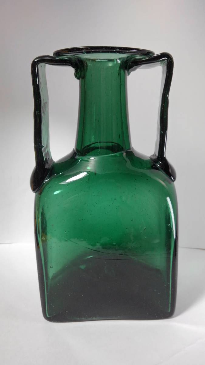 超激得，100%新品】 倉敷ガラス◇小谷眞三(真三)作◇緑:グリーン