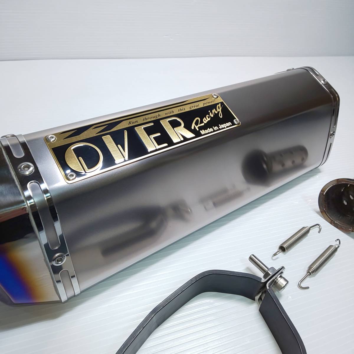 ☆美品♪φ60.5 / OVER製 TT-Formula RS チタン サイレンサー○1200