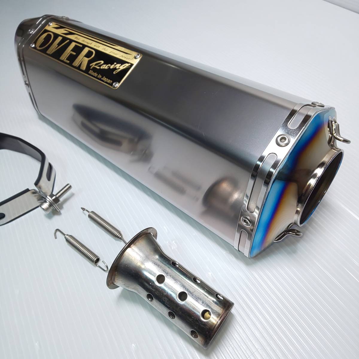 ☆美品♪φ60.5 / OVER製 TT-Formula RS チタン サイレンサー○1200