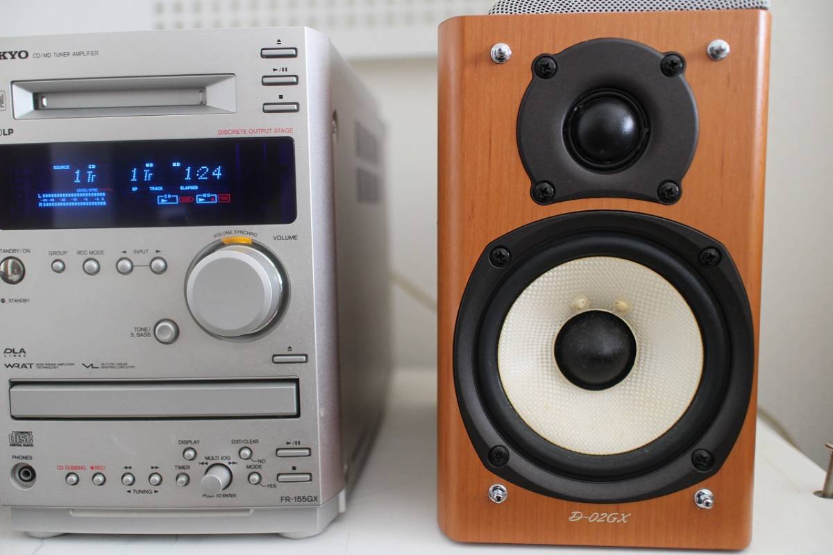 オーディオ機器 人気【美品】ONKYO・FR-155AX ・スピーカーD-02GX・格安！
