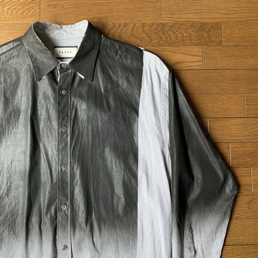 定価47300円 オープンカラーシャツ 総柄 元イッセイミヤケ 日本 TAAKK