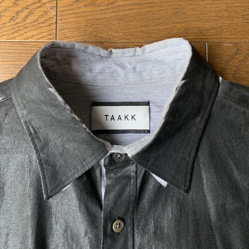定価47300円 オープンカラーシャツ 総柄 元イッセイミヤケ 日本 TAAKK