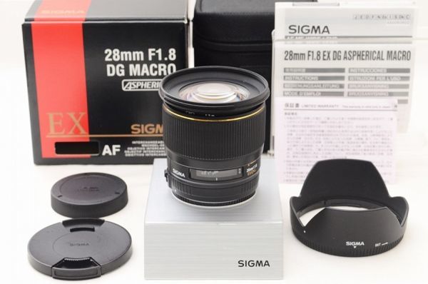 【人気セール，爆買い】 極上 SIGMA シグマ 28mm F1.8 DG MACRO ASPHERICAL 元箱 付属品 Canon用 ♯20031403(キヤノン)｜売買されたオークション情報、yahooの商品情報をアーカイブ公開 - オークファン キヤノン