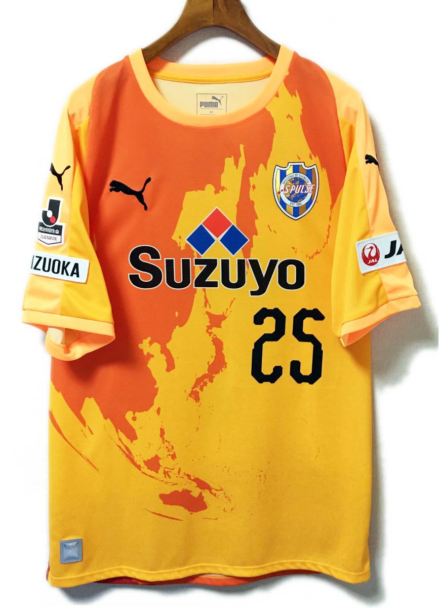 限定セール，SALE プーマ 清水エスパルス 2018 ホーム オーセンティックユニフォーム 半袖 XXLサイズ NO.25 松原后 サイン入り(Jリーグ)｜売買されたオークション情報、yahooの商品情報をアーカイブ公開 - オーク ユニフォーム